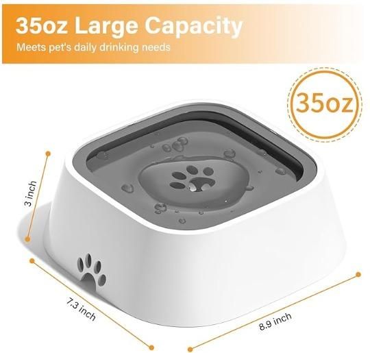 Pet Bowl Floating Anti- Overflow