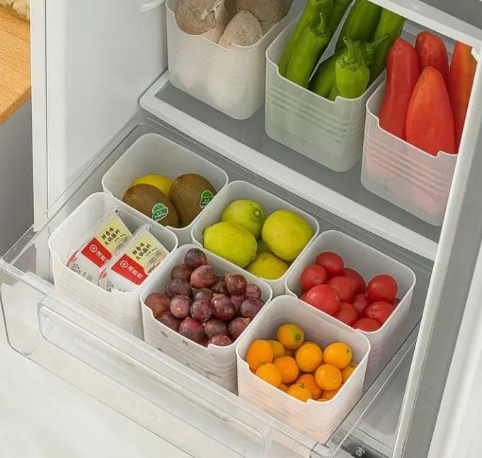 Fridge Storage and Organiser Box (Set of 6)