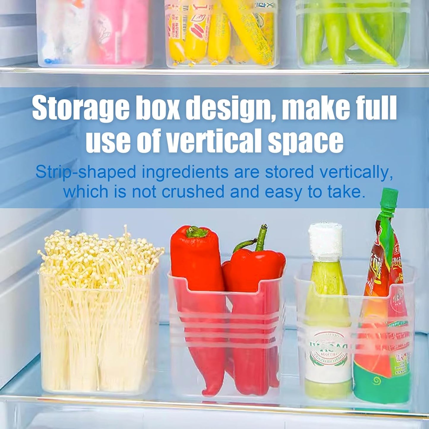 Fridge Storage and Organiser Box (Set of 6)