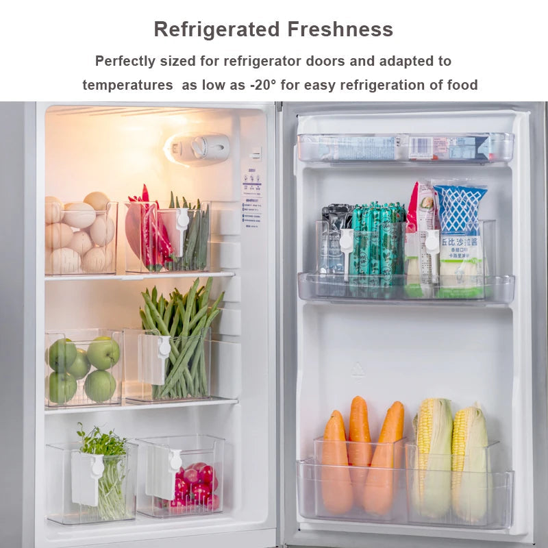 Fridge Storage and Organiser Box (Set of 6)